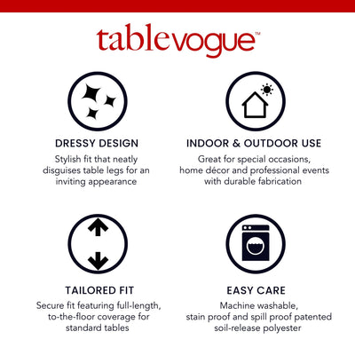 Tablevogue 60 Inch Round Table Cover