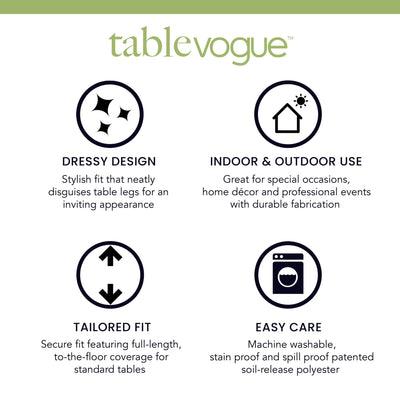 Tablevogue 60 Inch Round Table Cover