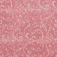 A close-up of a washed red fabric swatch.