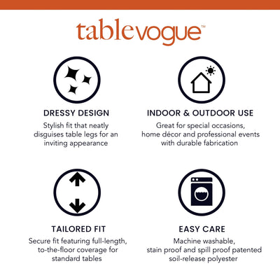 Tablevogue 60 Inch Round Table Cover