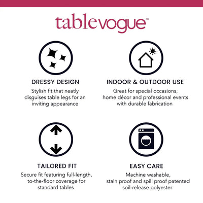 Tablevogue product features on a white background