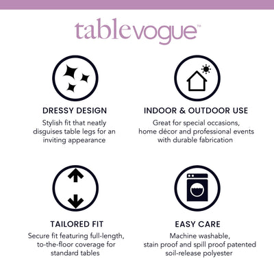 Tablevogue 60 Inch Round Table Cover