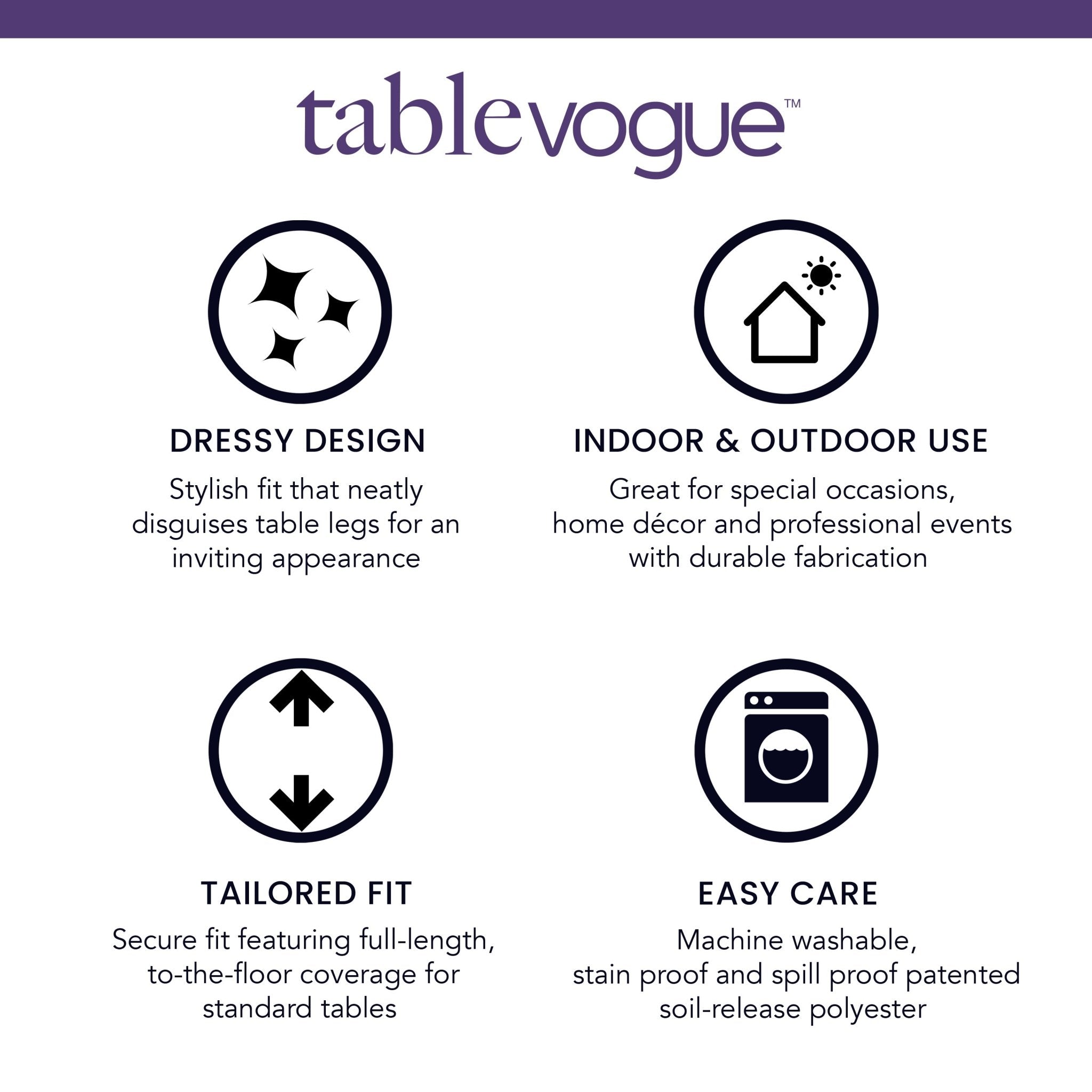 Tablevogue 60 Inch Round Table Cover