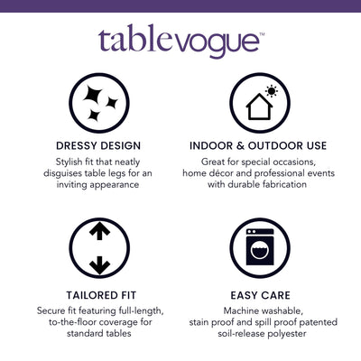 Tablevogue 60 Inch Round Table Cover