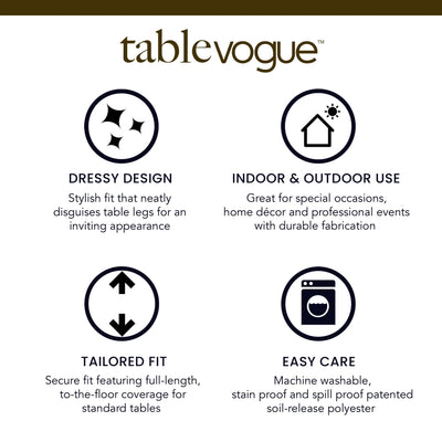 Tablevogue 60 Inch Round Table Cover