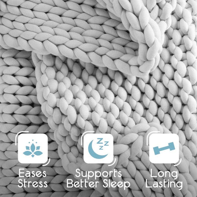 Vellux Weighted Chunky knit Blanket