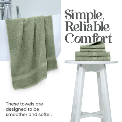 Utica Essentials 100% Cotton 6-Piece Soft Towel Set