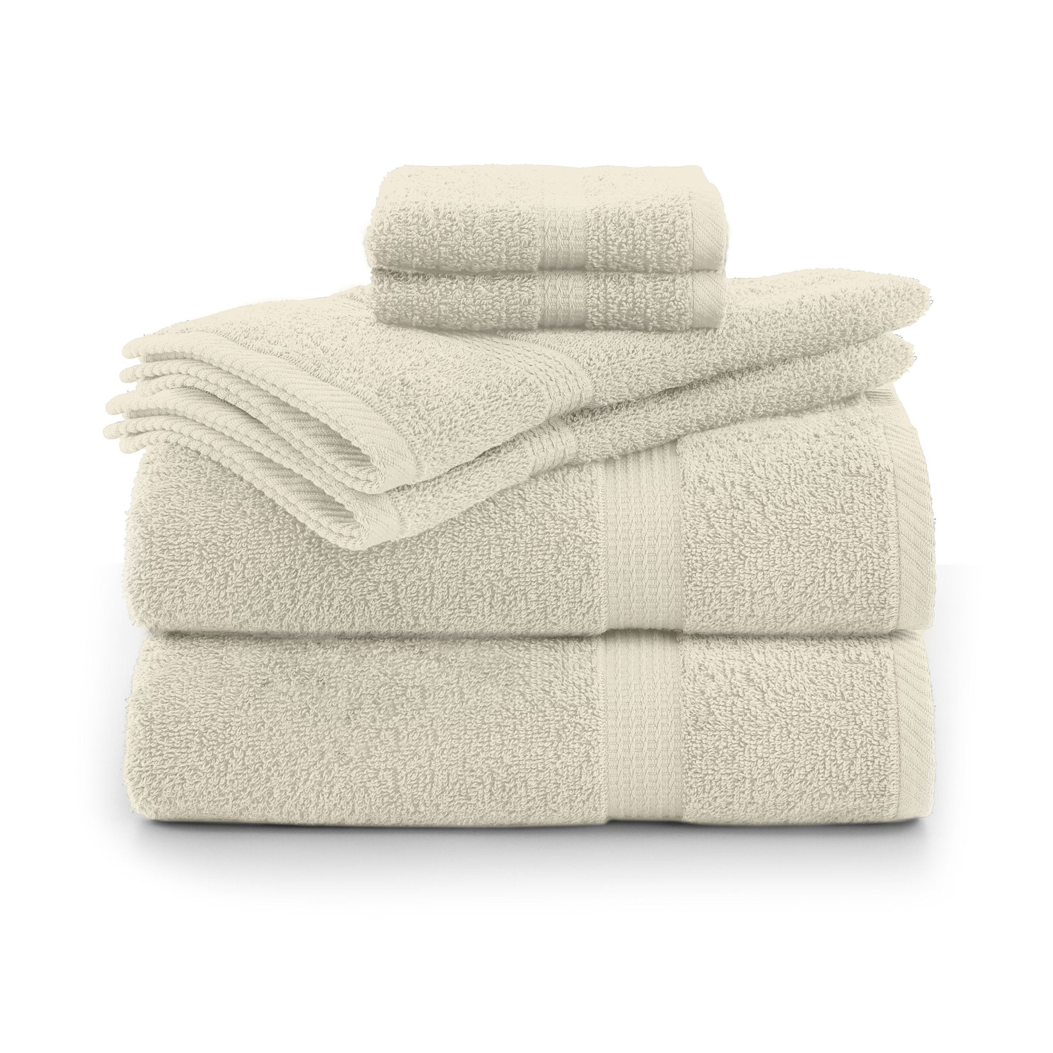 Utica Essentials 100% Cotton 6-Piece Soft Towel Set