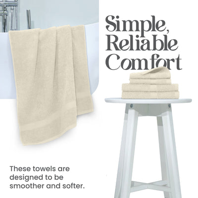 Utica Essentials 100% Cotton 6-Piece Soft Towel Set