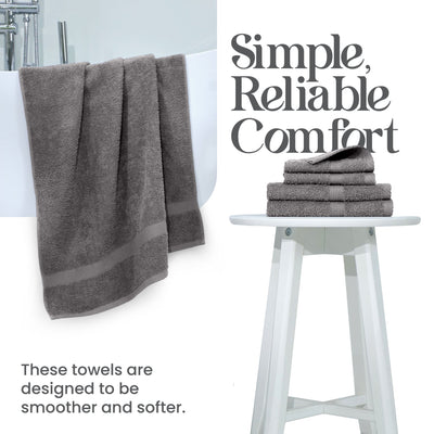 Utica Essentials 100% Cotton 6-Piece Soft Towel Set