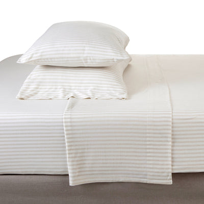Vellux Aster Heathered Soft Taupe Sheet Set
