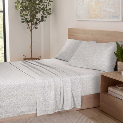 Vellux Lilo Heathered Soft Grey Sheet Set