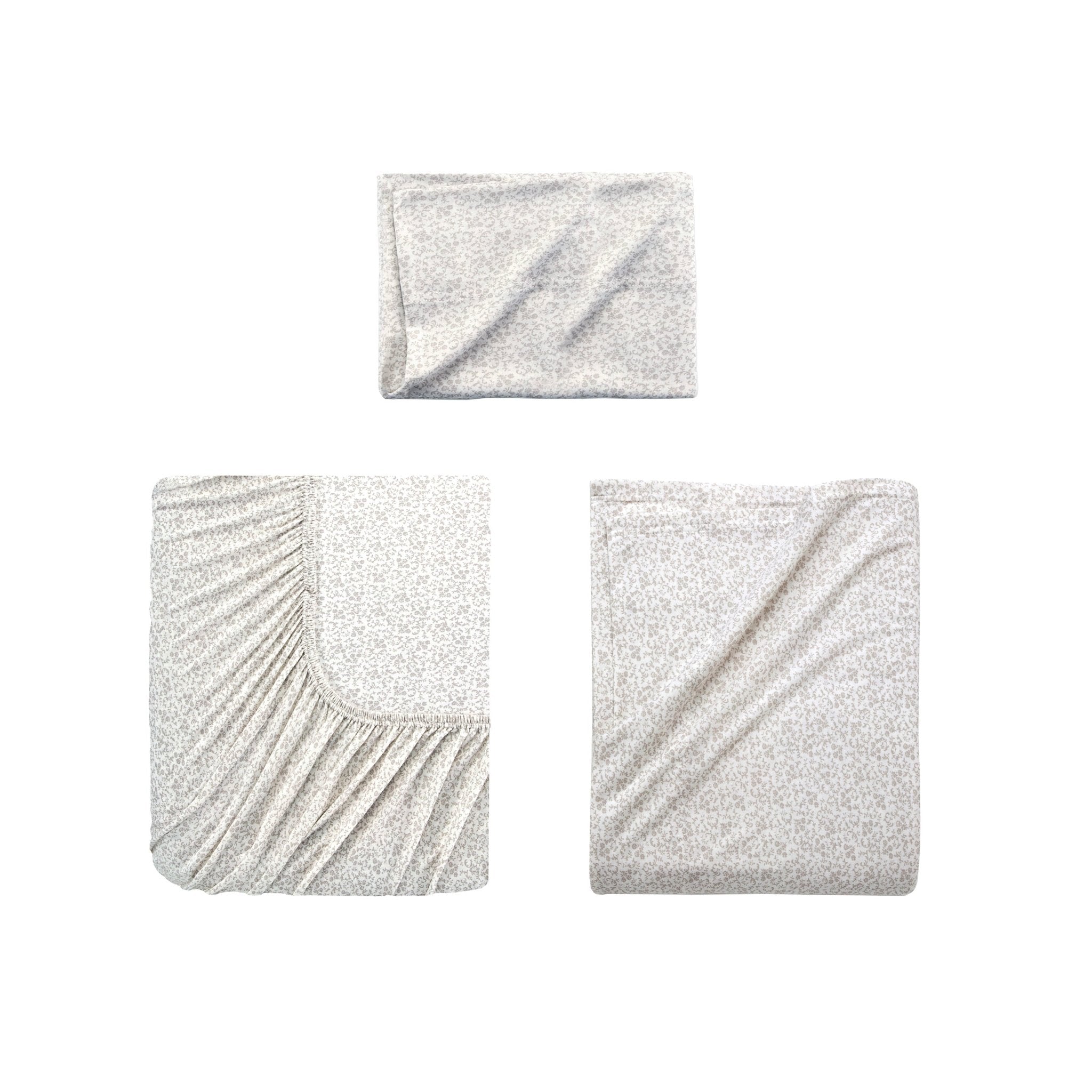 Vellux Lilo Heathered Soft Grey Sheet Set