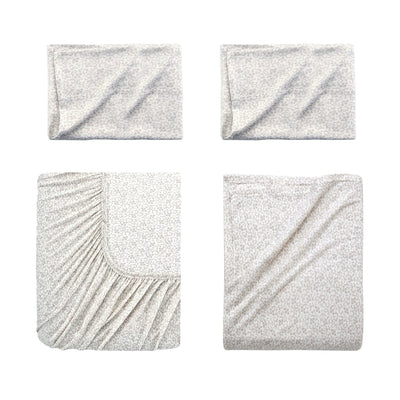 Vellux Lilo Heathered Soft Grey Sheet Set