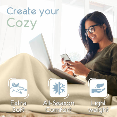 Vellux Micro Fleece Soft All-Season Blanket