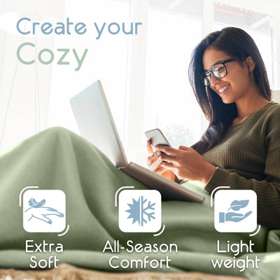 Vellux Micro Fleece Soft All-Season Blanket