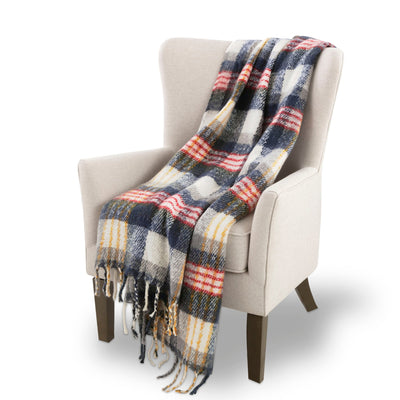 Vellux Mohair Plaid Throw