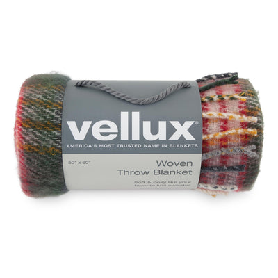 Vellux Mohair Plaid Throw