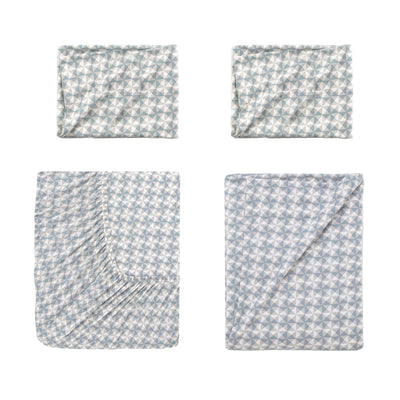 Vellux Noma Heathered Soft Blue Sheet Set