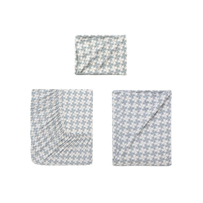 Vellux Noma Heathered Soft Blue Sheet Set