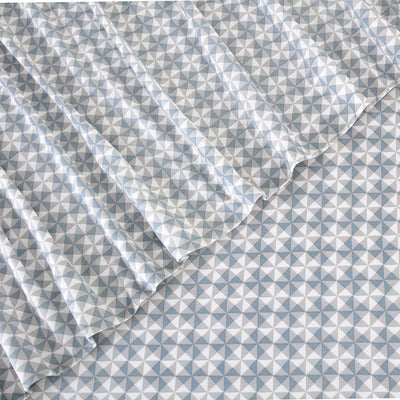 Vellux Noma Heathered Soft Blue Sheet Set