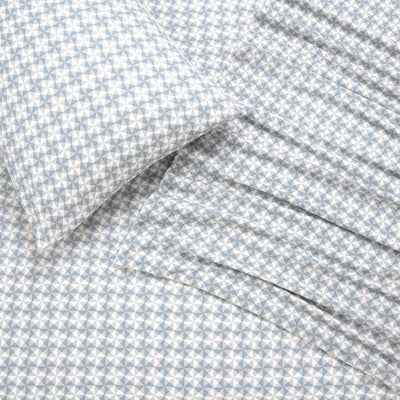Vellux Noma Heathered Soft Blue Sheet Set