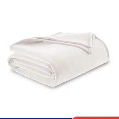 Folded white satin sheet on a white background