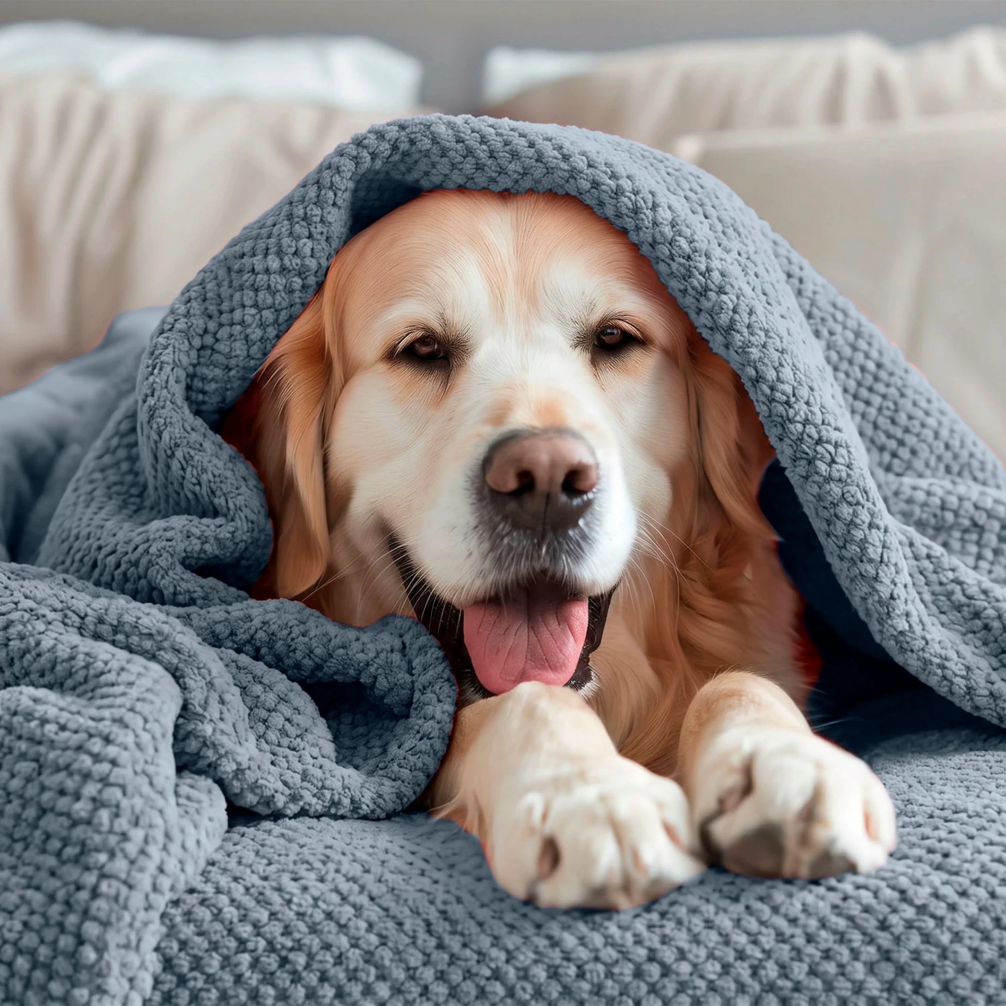Vellux Plush Texture Embossed Knit Blanket