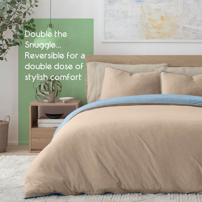 Vellux Snuggle Heathered Jersey Comforter Set