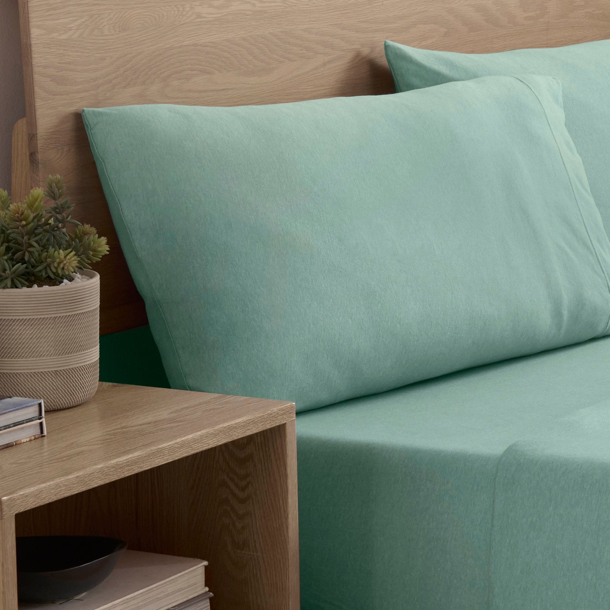 Vellux Snuggle Heathered Solid Sheet Set