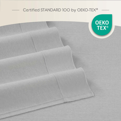 Vellux Snuggle Heathered Solid Sheet Set