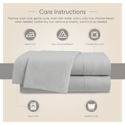 Vellux Snuggle Heathered Solid Sheet Set
