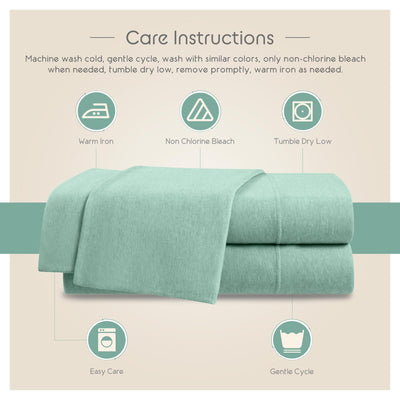 Vellux Snuggle Heathered Solid Sheet Set