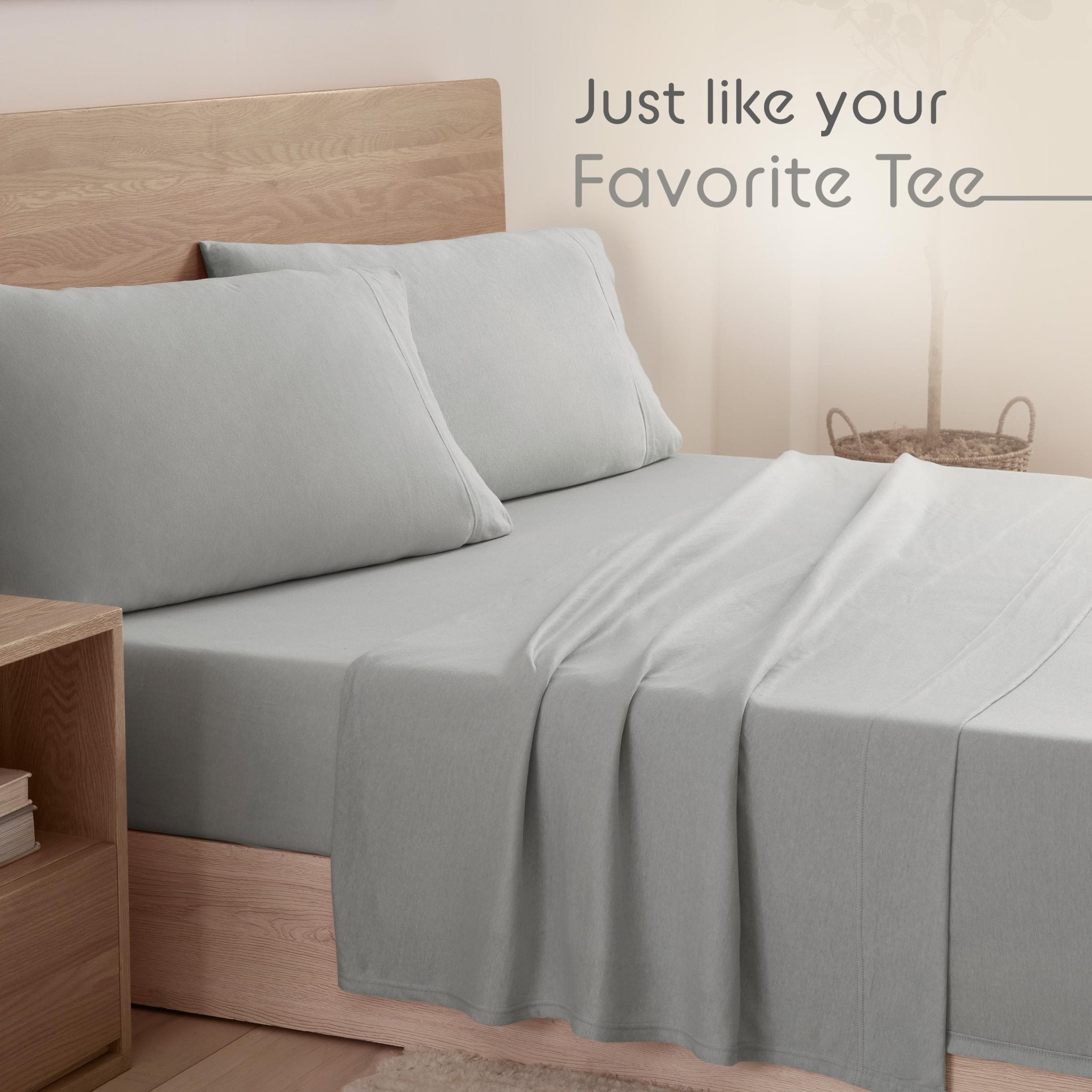 Vellux Snuggle Heathered Solid Sheet Set
