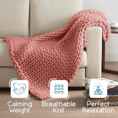 Vellux Weighted Chunky knit Blanket