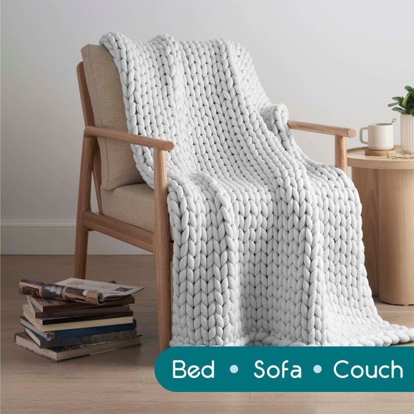 Vellux Weighted Chunky knit Blanket