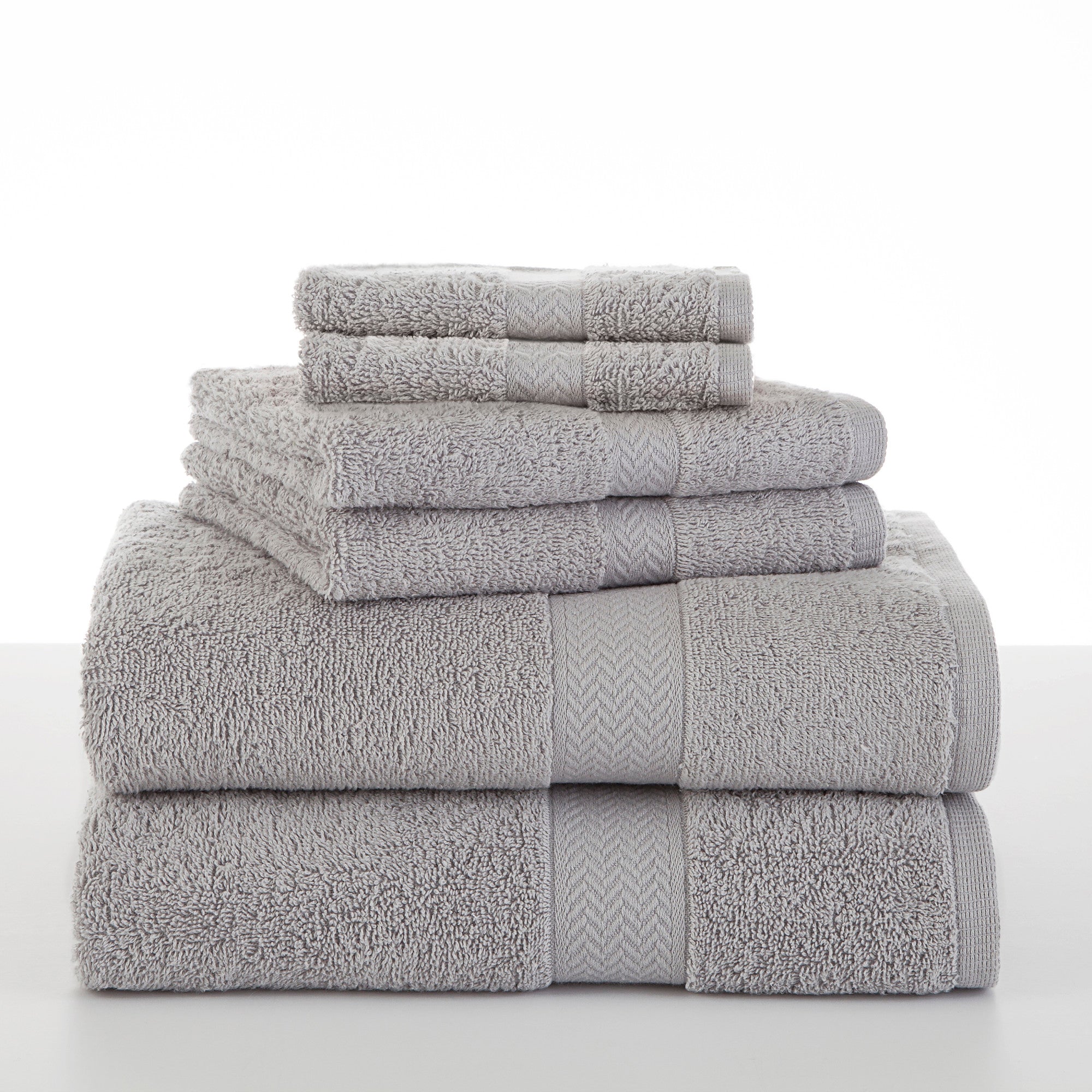 Martex 6-piece Luxury Towel Set, 2 Bath Towels 2 Hand Towels 2 Washcloths -  600 Gsm 100% Ring Spun Cotton Highly Absorbent Soft Towels For Bathroom -  Ideal For Everyday Use, Hotel & Spa - (Blue) 