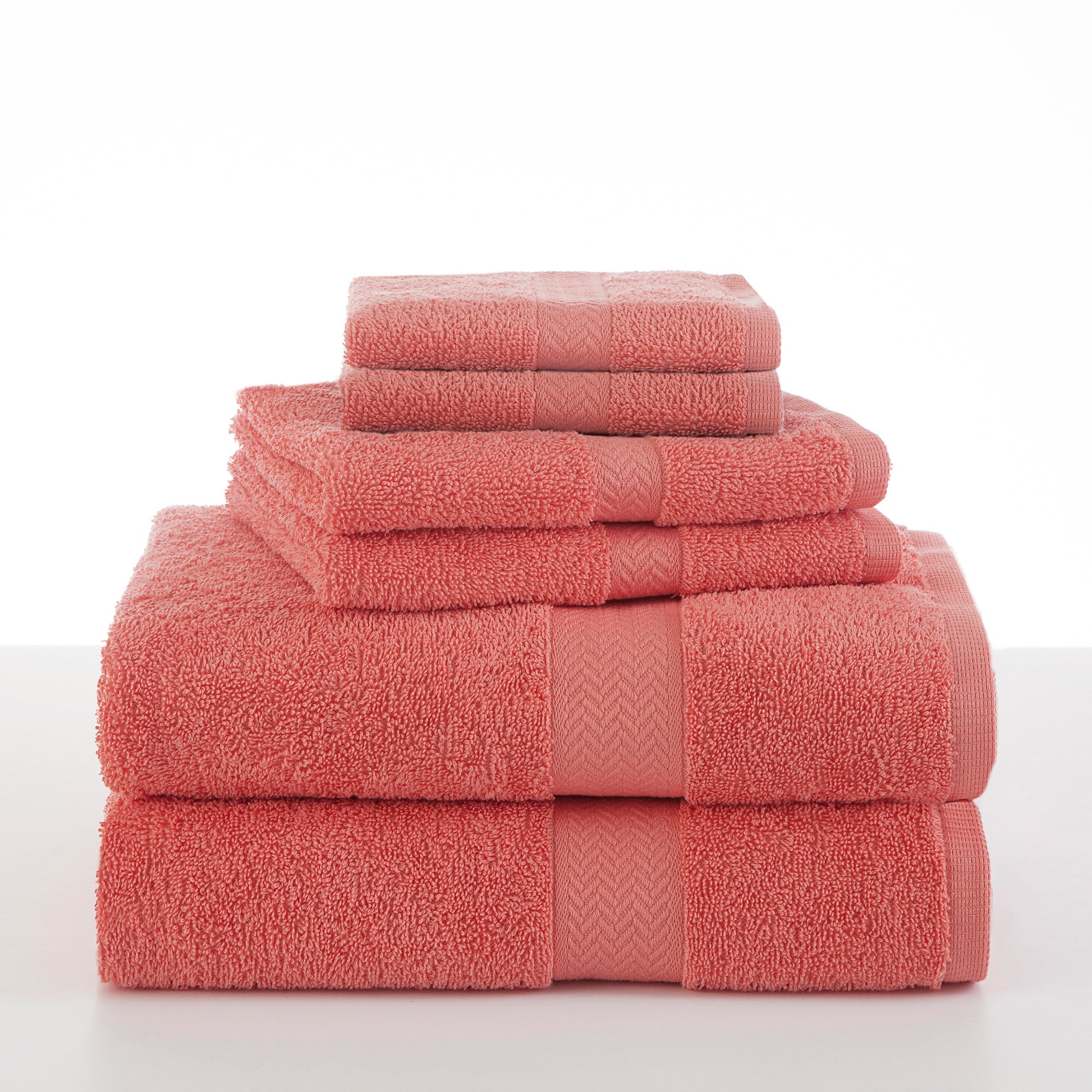 Cotton Craft Ultra Soft 6 Piece Towel Set Teal Luxurious 100% Ringspun Cotton