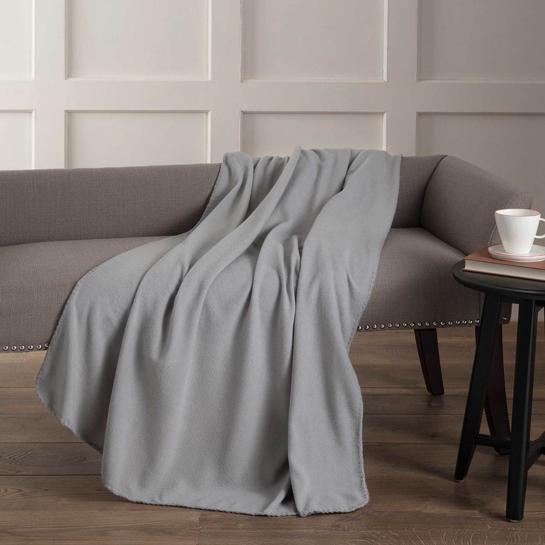 Light discount grey throw