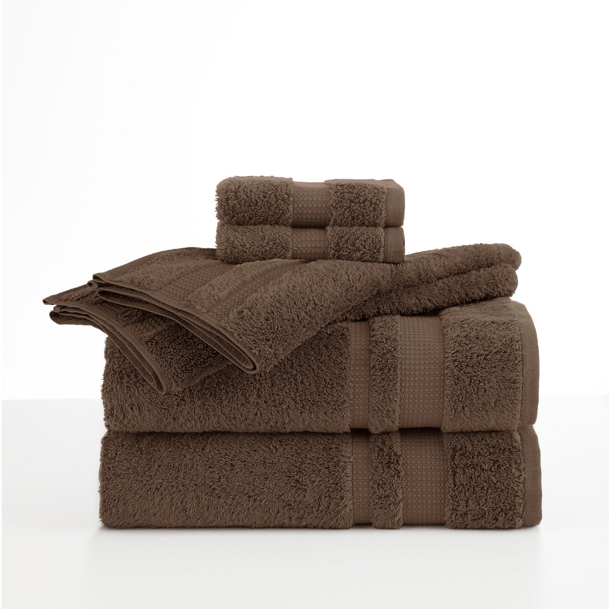 Martex Dark Brown Supima Luxe 6-Piece Towel Set